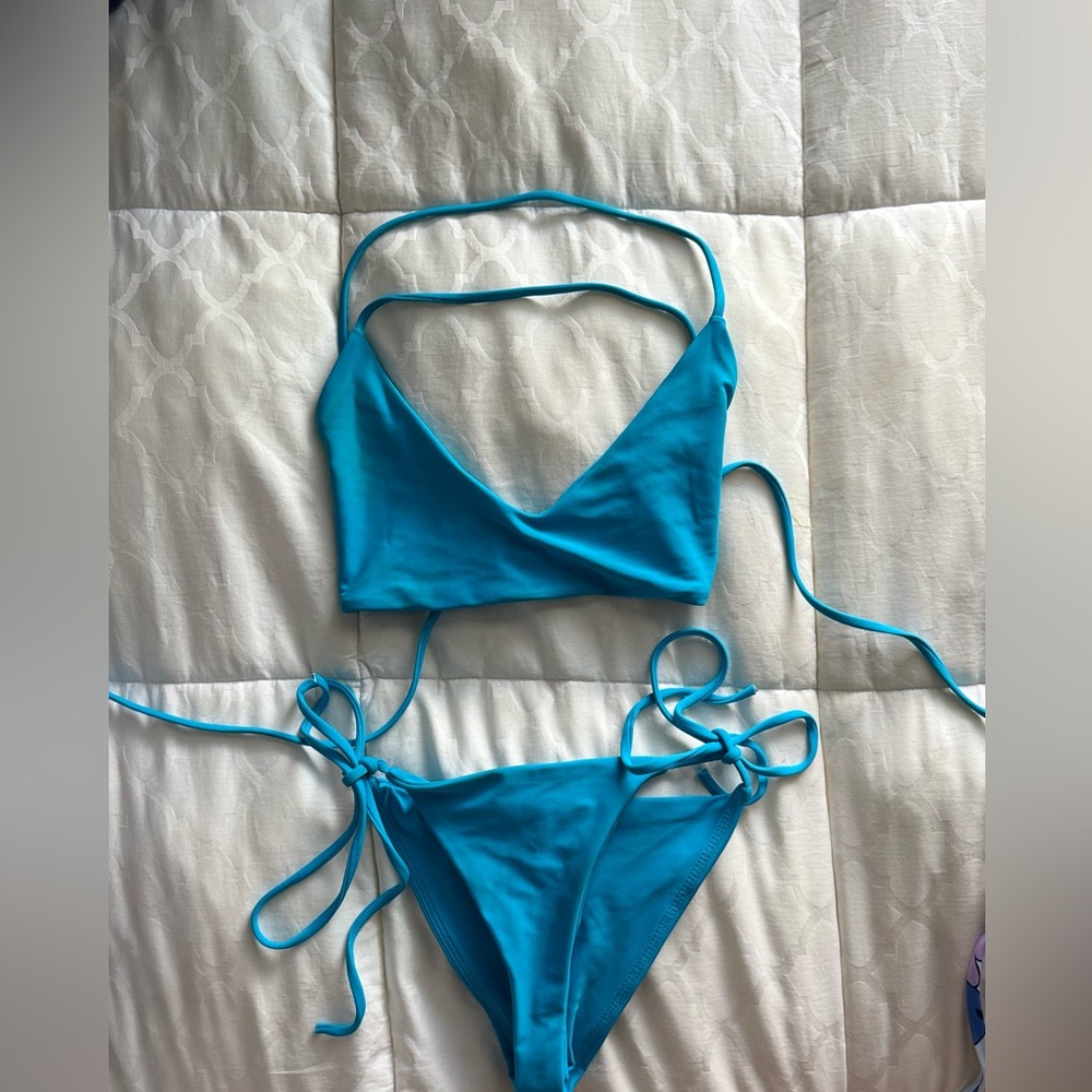 Lovers + Friends Teal Bikini Set